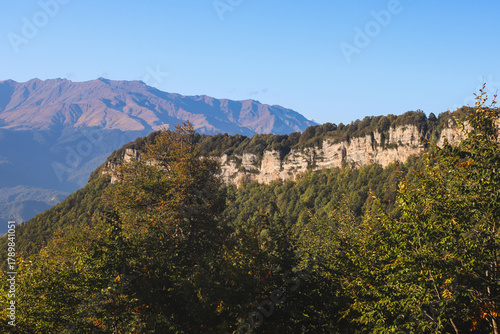 View of the Caucasus Mountains from Mount Khvamli, Georgia