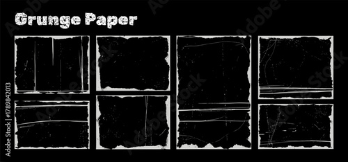 Collection of grunge paper textures