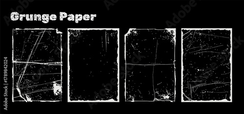 Collection of grunge paper textures