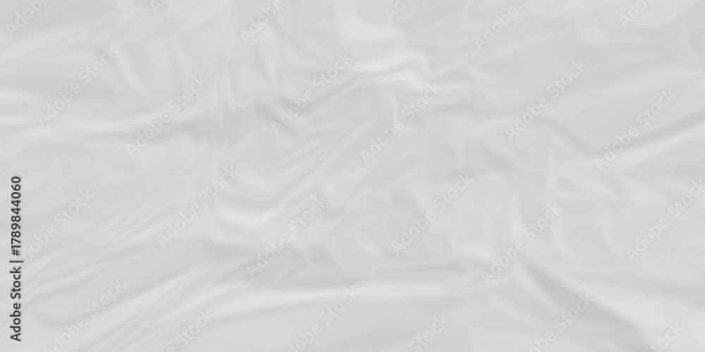 Fototapeta premium White crumpled paper background texture pattern overlay. wrinkled high resolution arts craft and Seamless white crumpled paper. 
