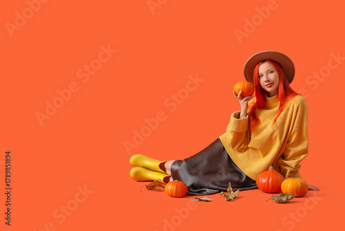 Beautiful young happy woman...