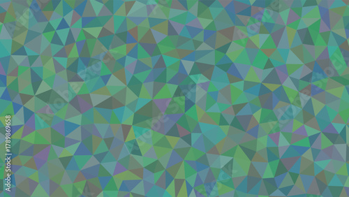 Abstract Geometric Pattern of Teal Blue and Green Triangles background texture