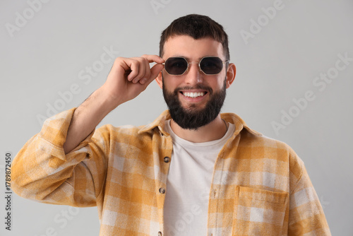 Handsome young happy man in...