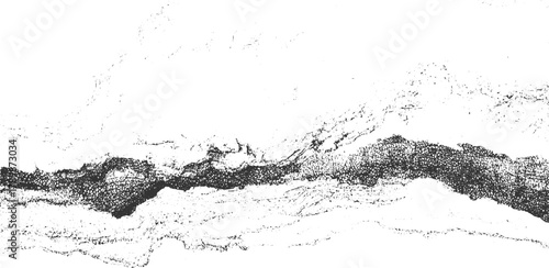 Black and white abstract textured background with rough organic shapes and granular detail vector