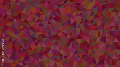 Red and Burgundy Geometric Low Poly Triangle Pattern Background maroon