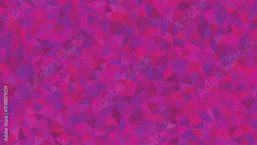 Vibrant Magenta and Purple Geometric Low Poly Triangle Pattern Background vector illustration