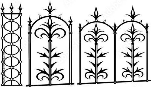 wrought iron fence