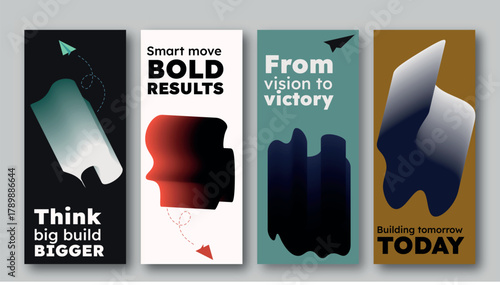 Abstract Business Banner – Bold Strategy, Vision, and Future Growth Design.