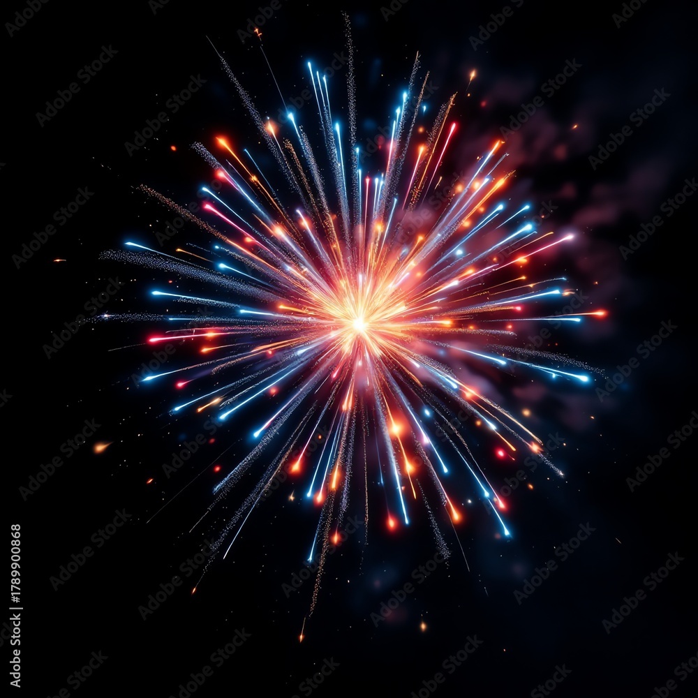 Obraz premium Spectacular Fireworks Display Celebration Bursting With Color and Light