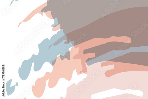 A fluid dance of pastel colors, each hue bleeding into the next without harsh lines or boundaries. Vecter abstract background.