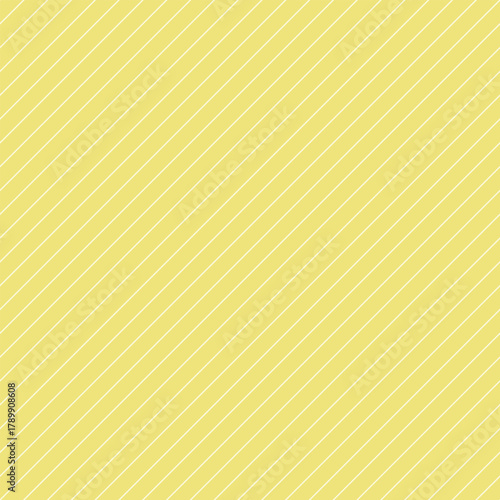 Seamless vector of pale cream diagonal stripes on soft yellow background, ideal for design projects.