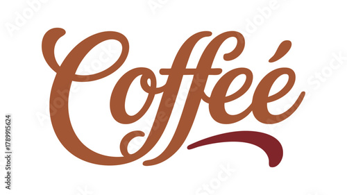 Coffee script typography design