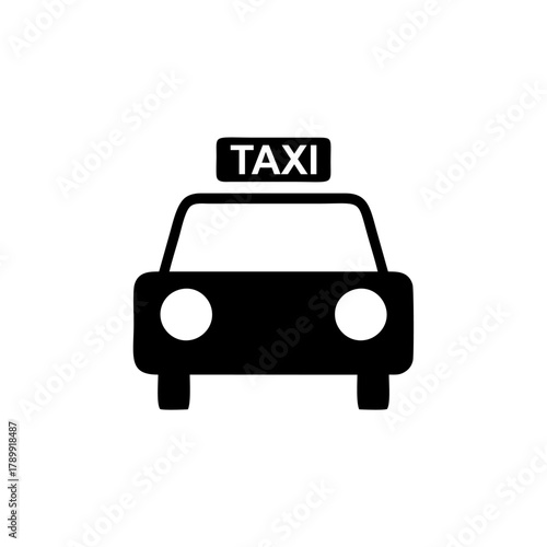 Taxi stop, or Taxis icon vector design sign public information symbols standard ISO 7001