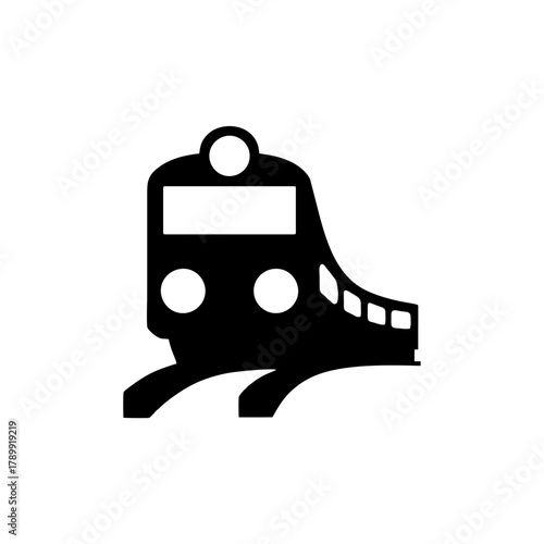 Railway station, or Railways, or Trains icon vector design sign public information symbols standard ISO 7001