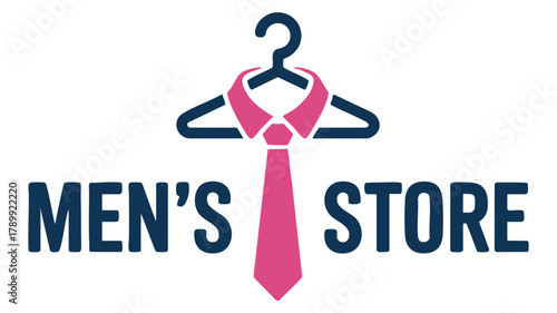 Men's clothing store logo icon