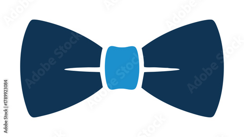 Elegant blue bow tie accessory