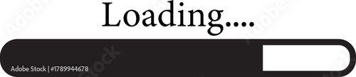 Loading Icon. loading bar, Download progress icon. Collection Loading status. Vector illustration. Uploading and downloading updating sign symbol.Collection loading status bar in different design.