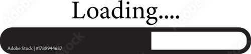 Loading Icon. loading bar, Download progress icon. Collection Loading status. Vector illustration. Uploading and downloading updating sign symbol.Collection loading status bar in different design.