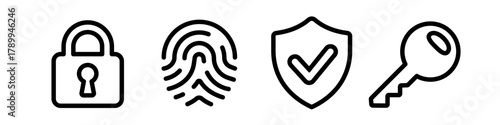 security icon. Privacy icon set