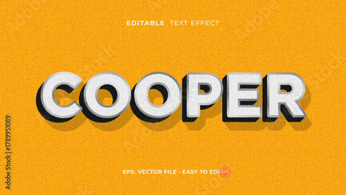 Cooper Grainy Noise Text Effect