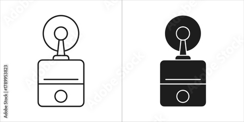 Electrical plug and socket icon, symbolizing connection and power supply