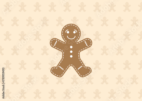 gingerbread cookies background vector design