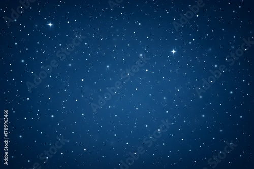 winter night sky with stars