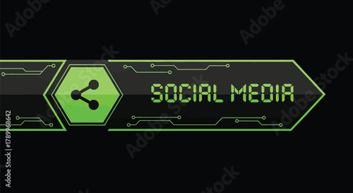 Promote your brand with this modern social media banner and connect