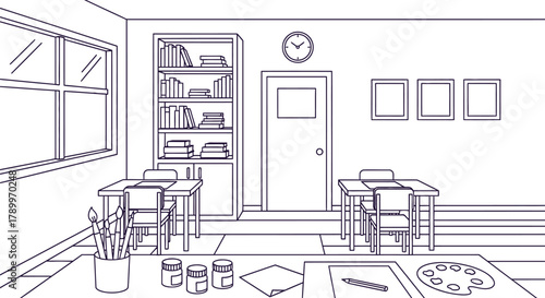 Inspiring art classroom invites creativity and learning for students