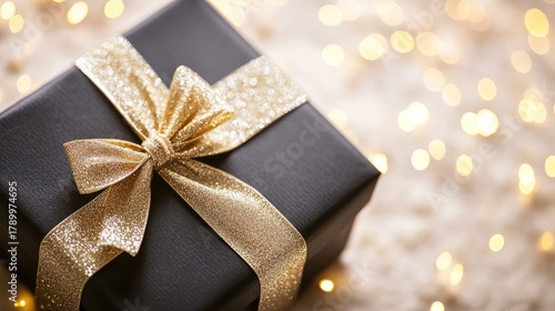 Elegant gift box on pastel background — luxury present concept for holiday promotions, jewelry branding, and premium packaging design.