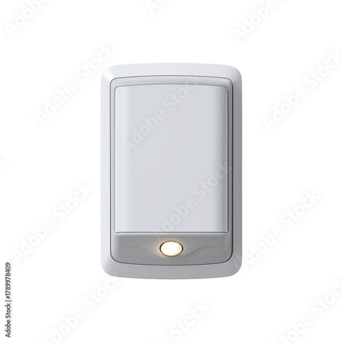 Motion-sensor thin-panel light for added safety on residential staircases isolated on transparent White background png