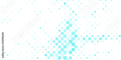 Light BLUE vector layout with circle shapes. Blurred decorative design in abstract style with bubbles. Template for your brand book.