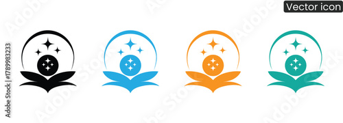 Discover versatile abstract lotus flower logo designs in striking colors, perfect for brands seeking elegance and growth. Inspiring symbols for wellness and success.