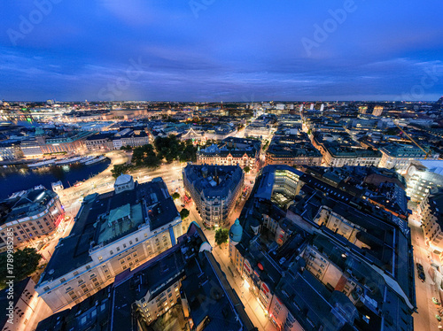 Photography aerial view of stockholm