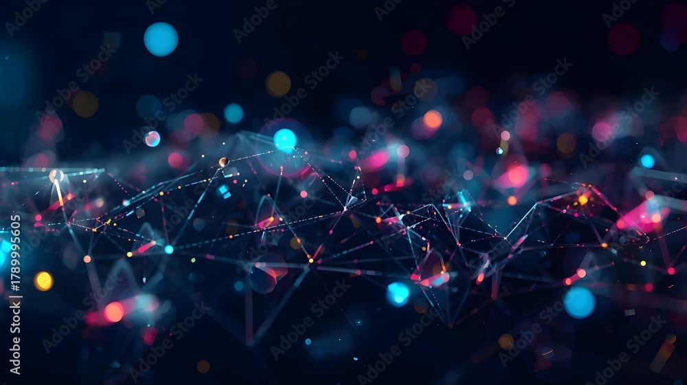 Obraz premium Generative AI- christmas tree lights