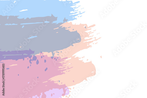 A textured, granular wash of pale blue ink, adding a unique, tactile quality to the background.