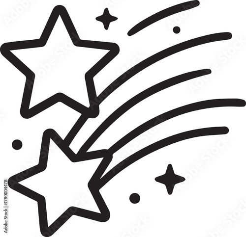 Stars shining brightly against a dark canvas, symbolizing aspirations, wonder, and the limitless possibilities of the cosmos.