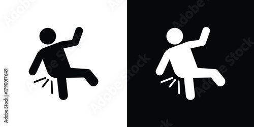 Accident icon design concepts. Clipart design set