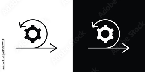 Agile icon design concepts. Clipart design set