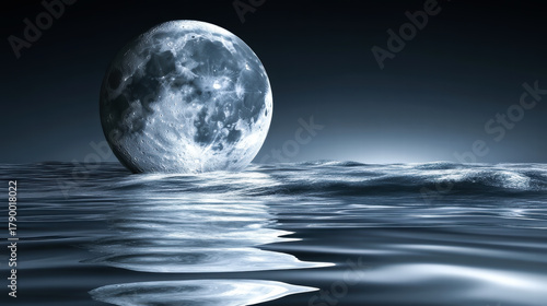 Moonrise on Liquid Silence