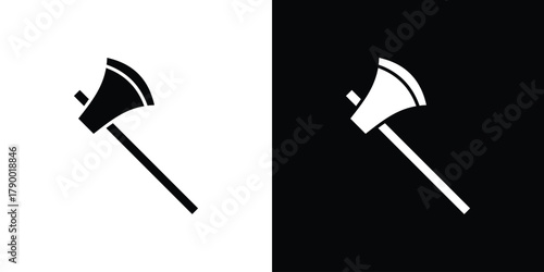 Axe icon design concepts. Clipart design set