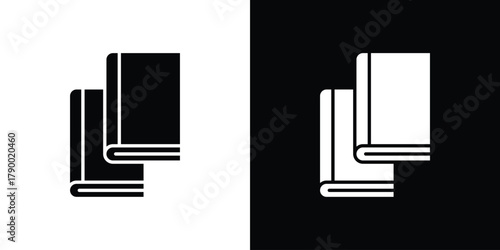 Book copy icon design concepts. Clipart design set