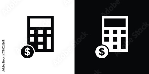 Budget icon design concepts. Clipart design set