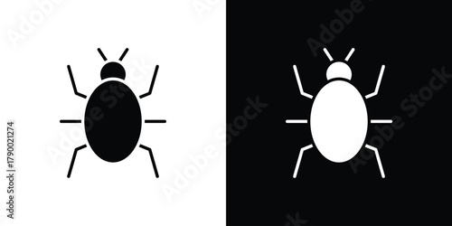 Bugs icon design concepts. Clipart design set