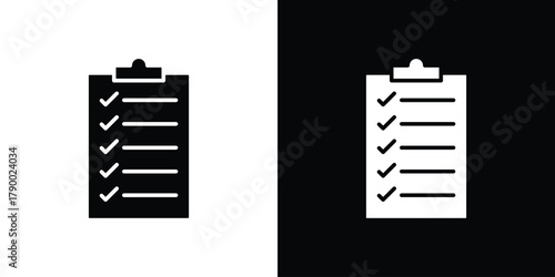 Clipboard icon design concepts. Clipart design set
