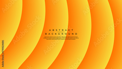 Bold Vertical Wavy Abstract Background in Warm Orange Yellow Gradient