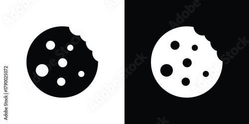 Cookie icon design concepts. Clipart design set