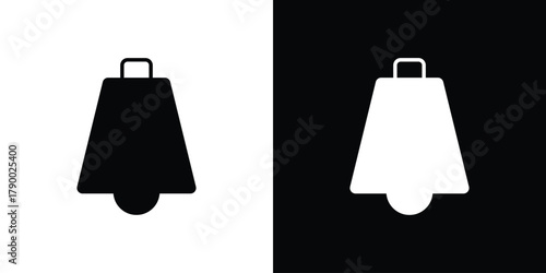 Cowbell icon design concepts. Clipart design set