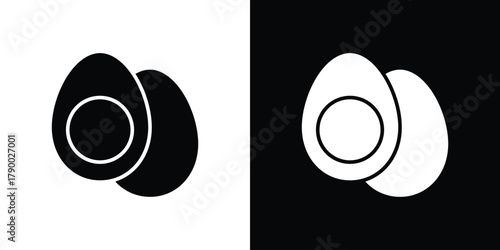 Egg icon design concepts. Clipart design set