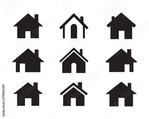 Real Estate Symbol Vector Set